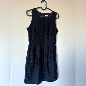 JCREW Factory black openwork dress, size 2